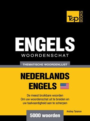 cover image of Thematische woordenschat Nederlands-Amerikaans-Engels